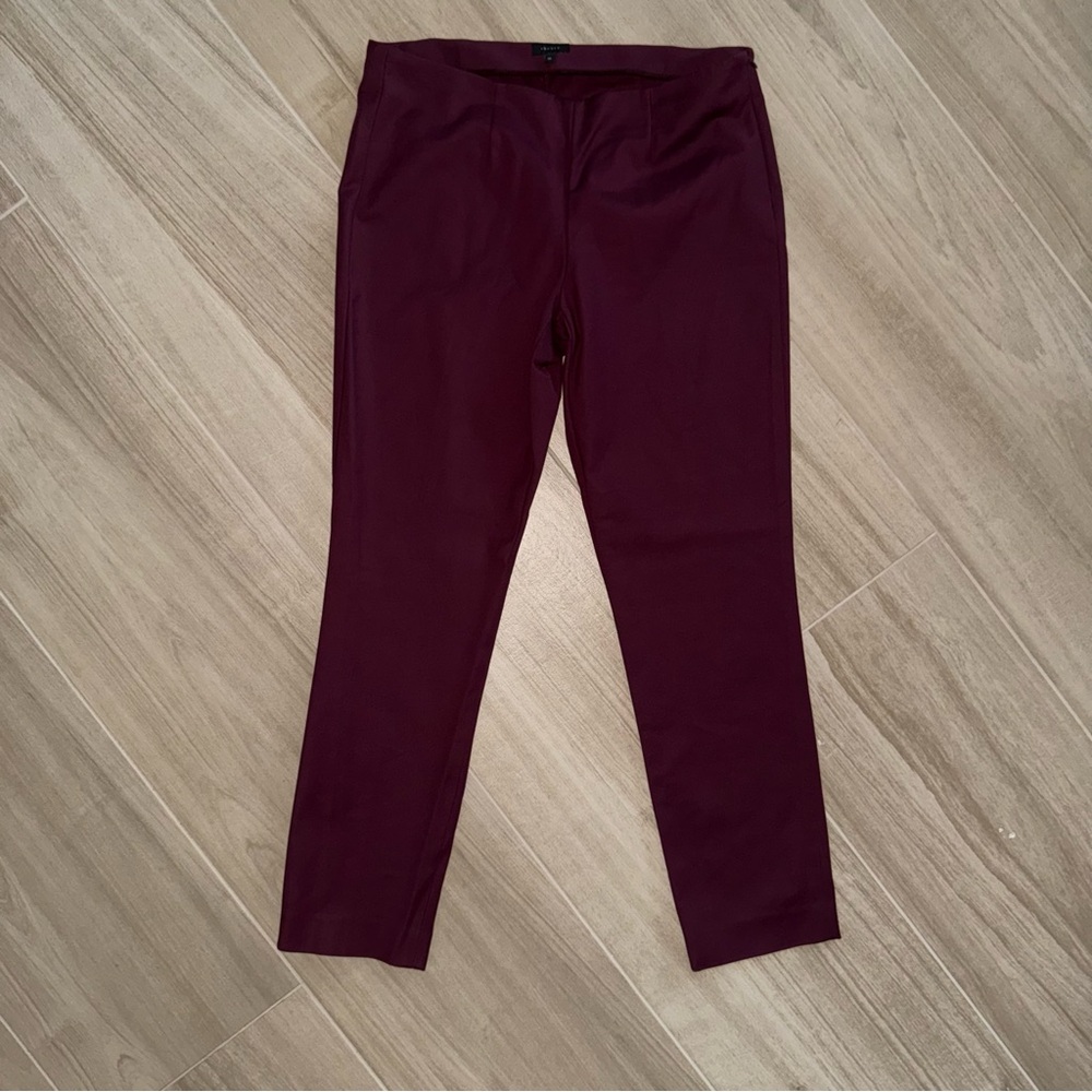 Theory Burgundy Dress Pants 10